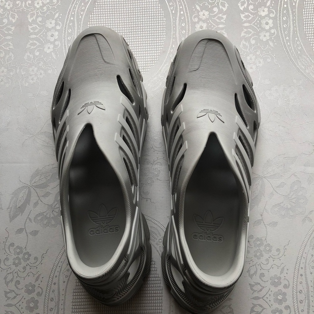 Adidas Originals AdiFOM Supernova Silver Gray Rubber Shoes Men’s Size 10 Slip-On